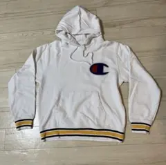 【綺麗】Champion (Mサイズ)ホワイトフードパーカー