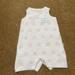【美品】gelato pique ベビーロンパース　星柄　ユニセックス