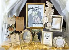 ウェルカムスペース✨挙式 結婚式装飾 ペーパーアイテム付まとめ売り　結婚式