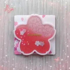☆スターバックス☆ 新品 キラキラ 流れる SAKURA コースター 1枚 桜
