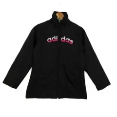 【キッズ】アディダス ナイロンジャケット 中綿 黒 140