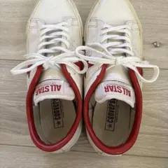 CONVERSE ALL STAR ホワイト/レッド スニーカー