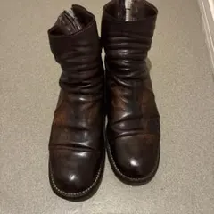 グイディ　guidi バックジップ レザーブーツ ダークブラウンのサムネイル