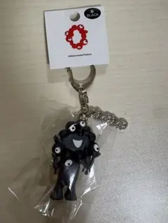 EXPO2025 黒ミャクミャク立体PVCキーホルダー プレート付