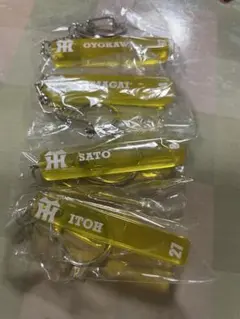 選手名入りホテルキーホルダーセット