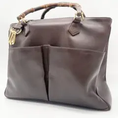 GUCCI バンブー 2way ショルダーバッグ　ハンドバッグ レザーのサムネイル