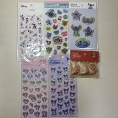 セリア　キャンドゥ　ダイソー　サンリオ　ディズニー　シールのサムネイル