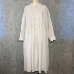 maison de soil シルク混 ギャザーマキシドレス グリーン Ⅱ - メルカリ