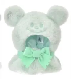 緑 雪だるま ユニベアシティ シークレットコスチューム ミッキー ポンチョ