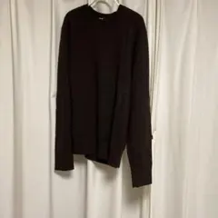 ユニクロ　カシミヤクルーネックニット　ブラウン