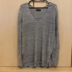 ZARA グレー Vネックニット 長袖