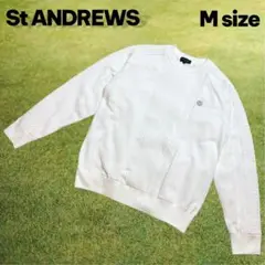 ❤️美品 24AW ケーブル セーター トレーナー St ANDREWS 白 M