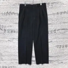 アルファキュービックスポーツ 起毛ツータックパンツ センタープレス グレー 秋冬