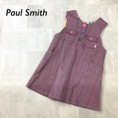 美品 Paul Smith JUNIOR チェック柄 ノースリーブ ワンピース