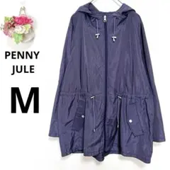 a3287 PENNY JULE フード付きコート　パープル　アウター　古着　M