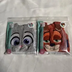 【2個セット】ズートピア　ジュディ&ニック　Disney babyタオルキャップ