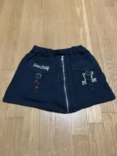 Love Ziddy 黒 ジップアップ巻きスカート