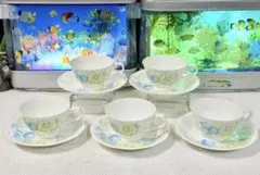 Noritake ティーカップ＆ソーサー 5客セット 花柄