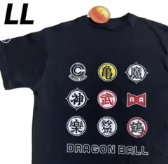 ドラゴンボール Tシャツ　ワッペン　刺繍　LLサイズ ブラック　新品のサムネイル