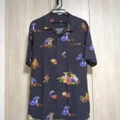 VANS アロハシャツ キノコ柄 ブラック Lサイズのサムネイル