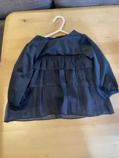 mirror bae. ブラックティアードシャツ 90