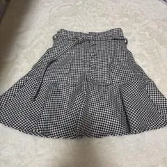 千鳥柄スカート