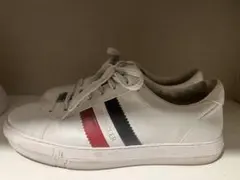 MONCLER ホワイトレザー スニーカー42(27cm)