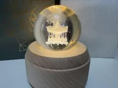 YTA オルゴール　クリスタルボール　3Dクリスタルボールライト　ライト