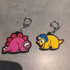 ウィアーダイナソアーズ　カプセルラバーキーホルダー2点セット