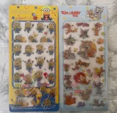 ミニオン トムとジェリー ボンボンドロップシール 2枚