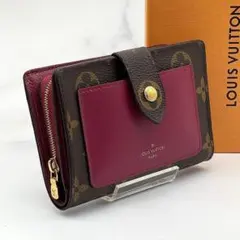 ルイヴィトン モノグラム ポルトフォイユ ジュリエット 二つ折り財布 ボルドー