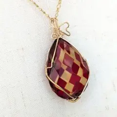J463】ヴィンテージ 琥珀 アンバー ネックレストップ - メルカリ