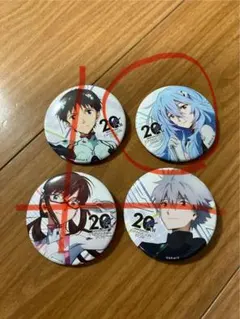 エヴァンゲリオンストア 20周年 缶バッジ 綾波レイ