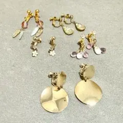 ハンドメイド イヤリングセット 5ペア