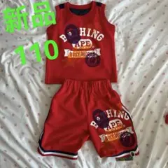 APE BAPE 93番 バスケットタンクトップ 上下セット Mサイズ レッド APE BAPE 93番 バスケットタンクトップ 上下セット Mサイズ レッド