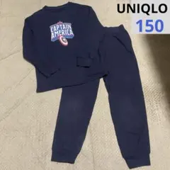 UNIQLO★キャプテンアメリカ、マーベル、ウルトラストレッチパジャマ、150