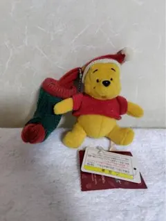 ディズニー くまのプーさん 2002 クリスマス ぬいぐるみ バッジ #12