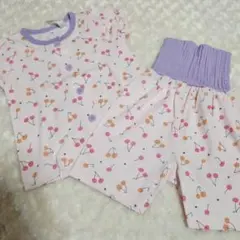 さくらんぼ柄ベビーパジャマ　80cm