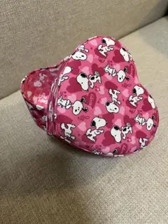 スヌーピー ハート型小物入れ ピンク
