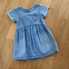 【美品】NEXT デニムワンピース 80cm