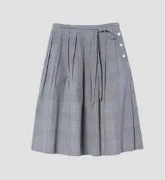 美品【MARGARET HOWELL】ギンガムオーバーチェックコットンスカートのサムネイル