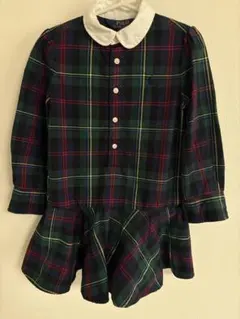 POLO チェック柄 長袖　ワンピース　100cm