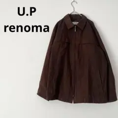 U.P renomaレノマ メンズ アウター　ジャケット　ブルゾン　ブラウン　M