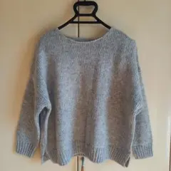 AZUL by MOUSSY グレー ニットセーター 長袖