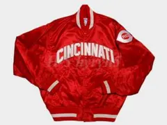 80s シンシナティ レッズ サテン ジャケット ジャンパー スタジャン MLBのサムネイル