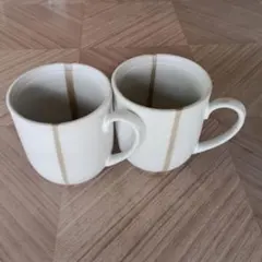 マグカップ 2客セット 白 陶器 和食器