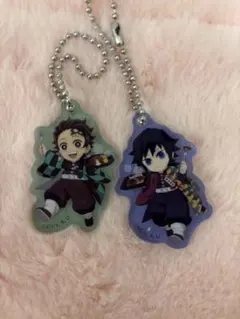 鬼滅の刃 すかいらーく アクキー アクリルキーホルダー 冨岡義勇 竈門炭治郎