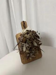 ハンドメイド ドライフラワー 壁掛け飾り