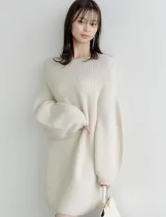 【美品】ラクーンミニニットワンピース SNIDEL