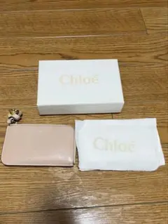 Chloé ピンク レザー フラグメントケース　タグあり箱あり